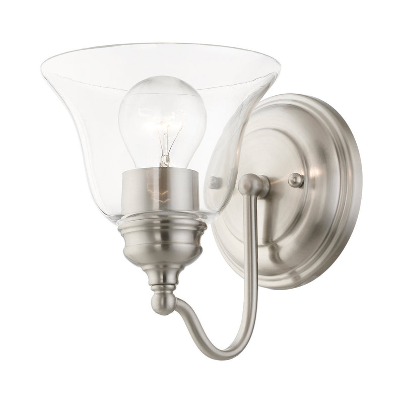 Livex Lighting 16931-91 One Light Vanity Sconce, Brushed Nickel