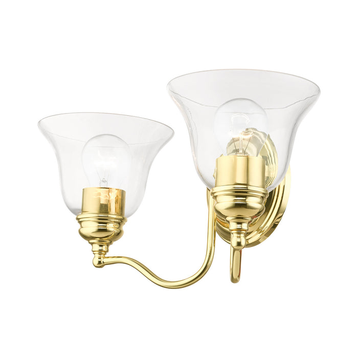 Livex Lighting 16932-02 Two Light Vanity Sconce, Polished Brass