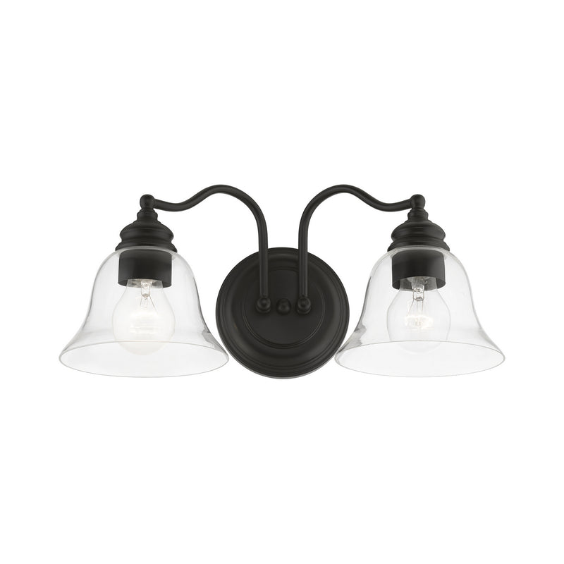 Livex Lighting 16932-04 Two Light Vanity Sconce, Black