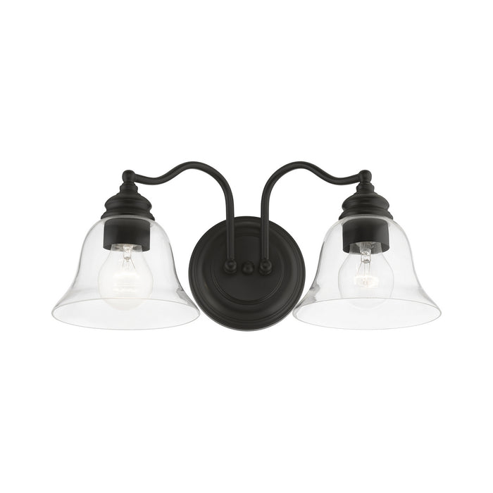 Livex Lighting 16932-04 Two Light Vanity Sconce, Black
