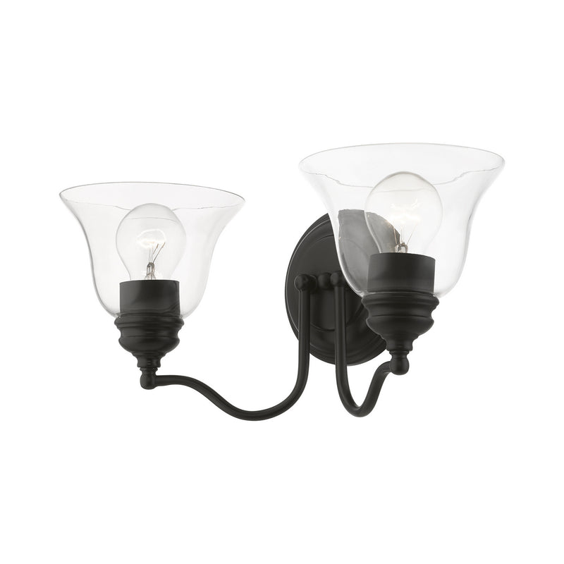 Livex Lighting 16932-04 Two Light Vanity Sconce, Black