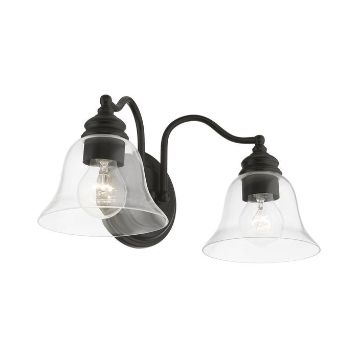 Livex Lighting 16932-04 Two Light Vanity Sconce, Black