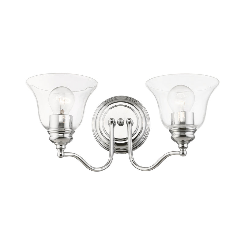 Livex Lighting 16932-05 Two Light Vanity Sconce, Polished Chrome