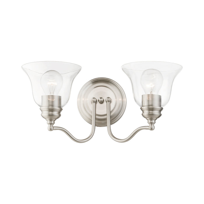 Livex Lighting 16932-91 Two Light Vanity Sconce, Brushed Nickel