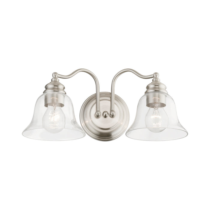 Livex Lighting 16932-91 Two Light Vanity Sconce, Brushed Nickel