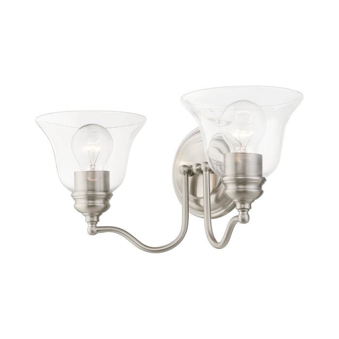 Livex Lighting 16932-91 Two Light Vanity Sconce, Brushed Nickel