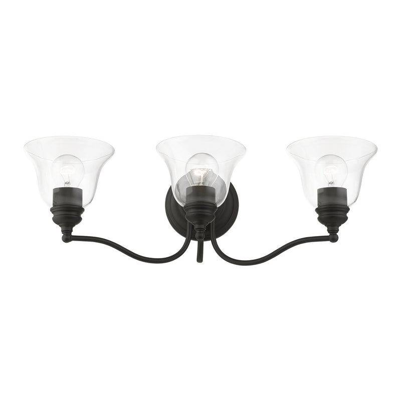 Livex Lighting 16933-04 Three Light Vanity Sconce, Black