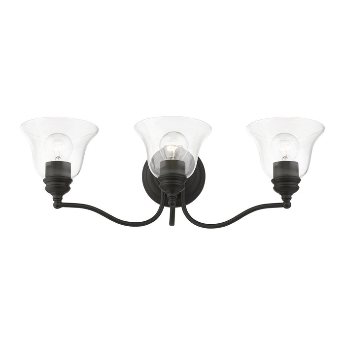 Livex Lighting 16933-04 Three Light Vanity Sconce, Black