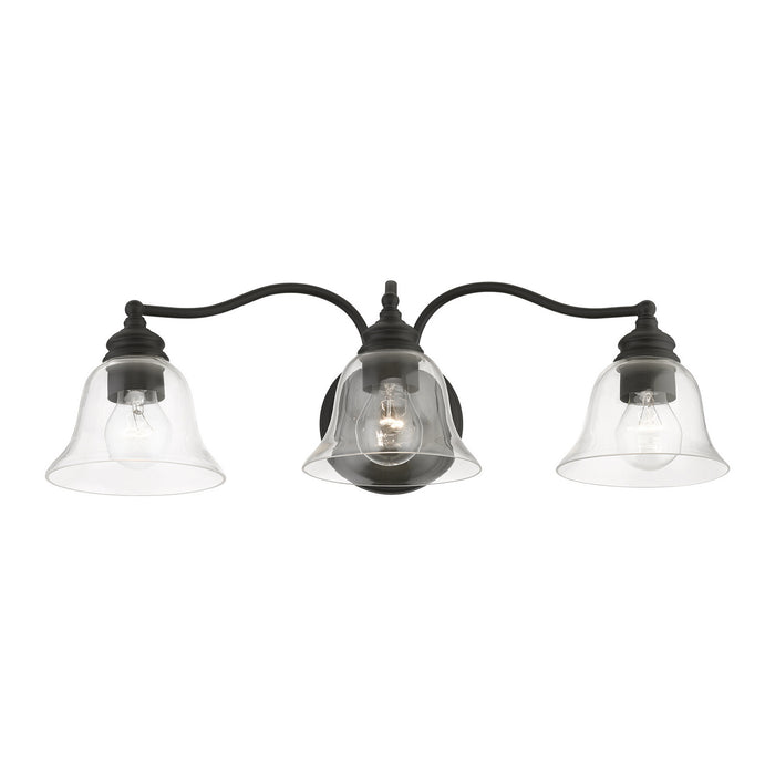 Livex Lighting 16933-04 Three Light Vanity Sconce, Black