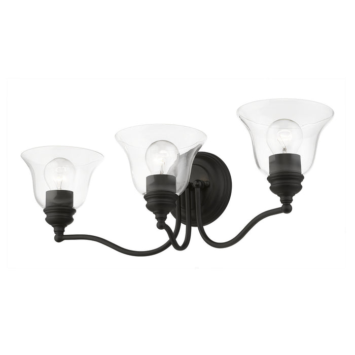 Livex Lighting 16933-04 Three Light Vanity Sconce, Black