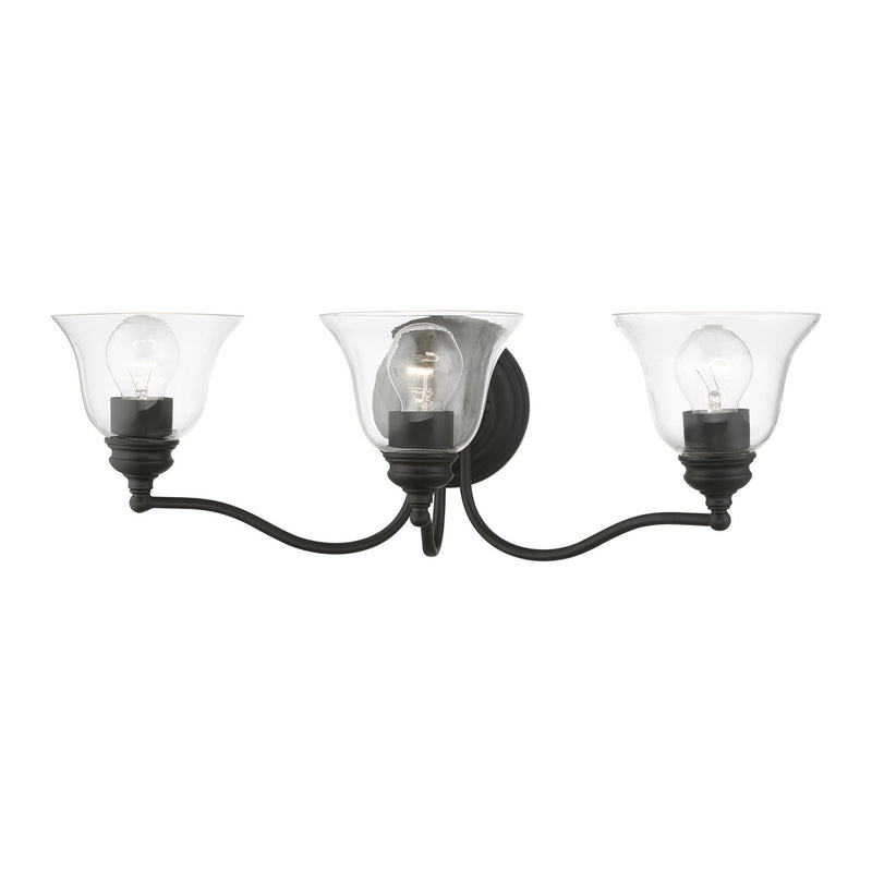 Livex Lighting 16933-04 Three Light Vanity Sconce, Black