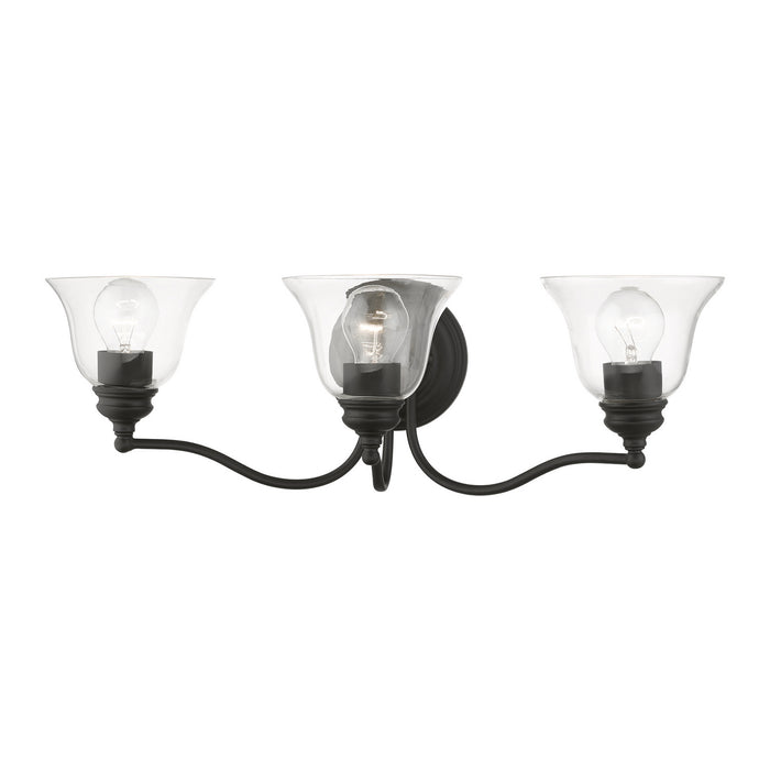 Livex Lighting 16933-04 Three Light Vanity Sconce, Black