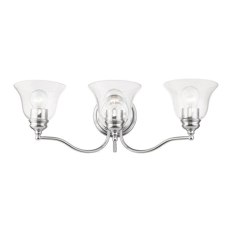 Livex Lighting 16933-05 Three Light Vanity Sconce, Polished Chrome
