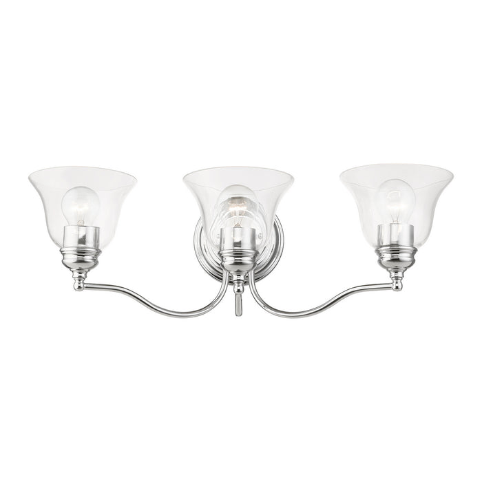 Livex Lighting 16933-05 Three Light Vanity Sconce, Polished Chrome