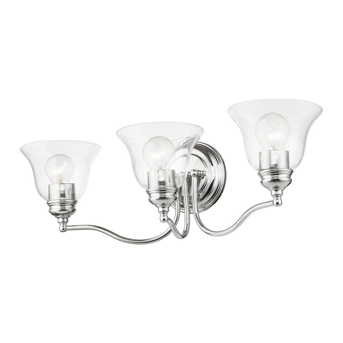 Livex Lighting 16933-05 Three Light Vanity Sconce, Polished Chrome