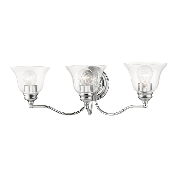 Livex Lighting 16933-05 Three Light Vanity Sconce, Polished Chrome