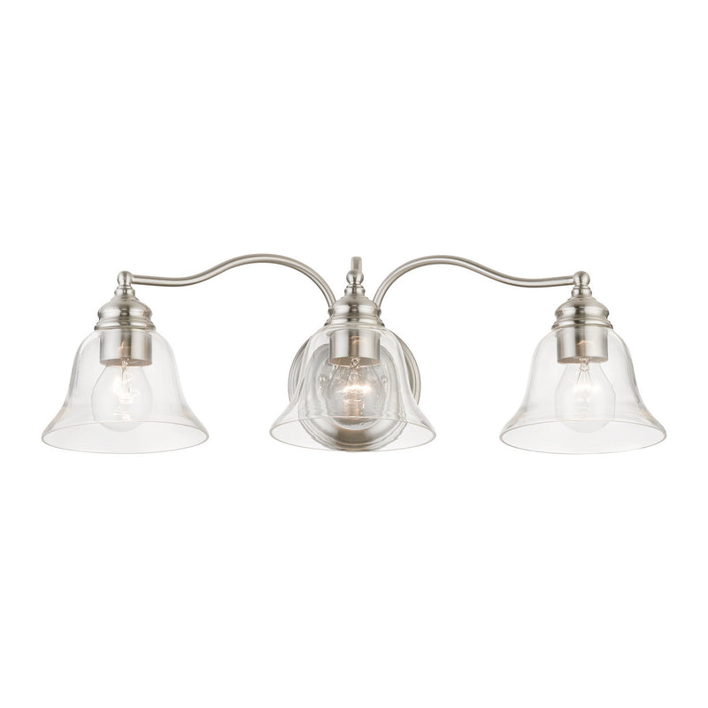 Livex Lighting 16933-91 Three Light Vanity Sconce, Brushed Nickel