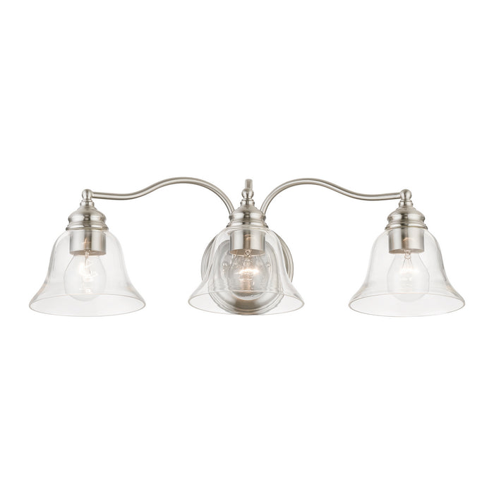 Livex Lighting 16933-91 Three Light Vanity Sconce, Brushed Nickel