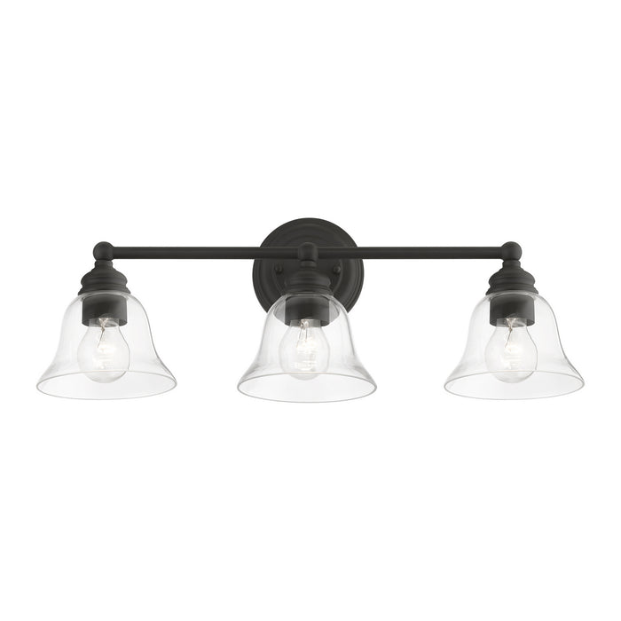 Livex Lighting 16943-04 Three Light Vanity Sconce, Black