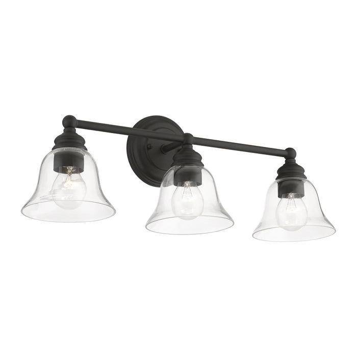 Livex Lighting 16943-04 Three Light Vanity Sconce, Black