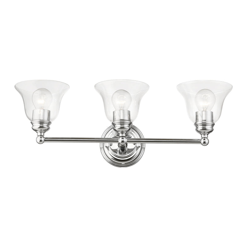 Livex Lighting 16943-05 Three Light Vanity Sconce, Polished Chrome