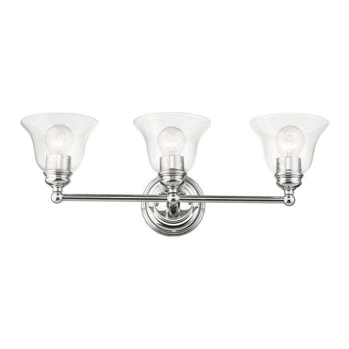 Livex Lighting 16943-05 Three Light Vanity Sconce, Polished Chrome