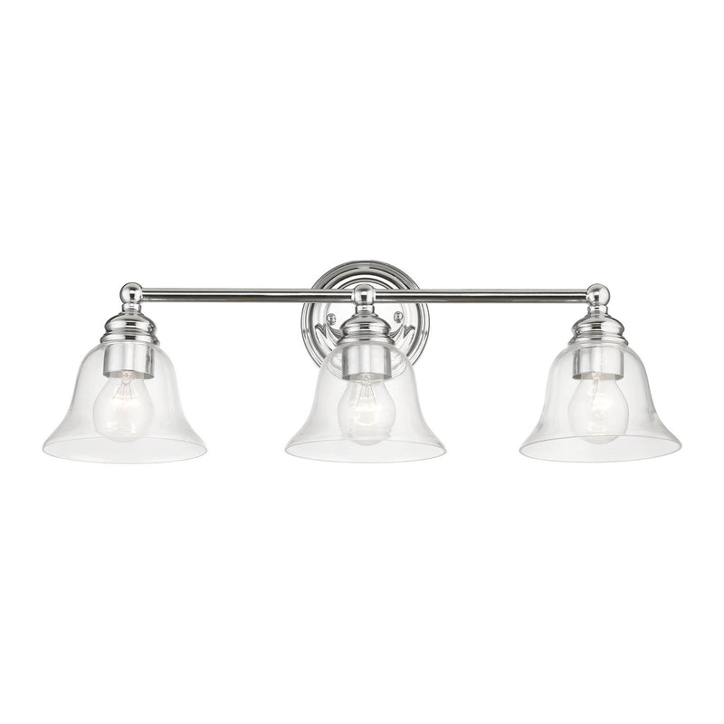 Livex Lighting 16943-05 Three Light Vanity Sconce, Polished Chrome