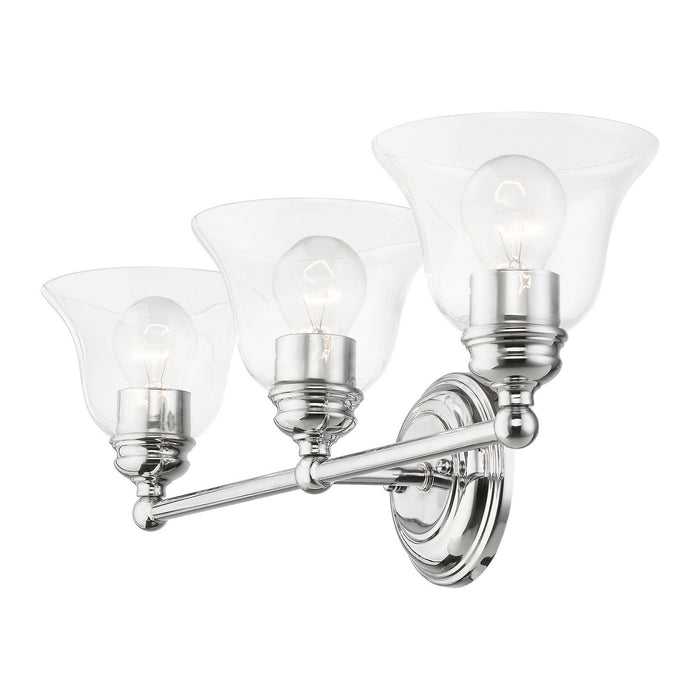 Livex Lighting 16943-05 Three Light Vanity Sconce, Polished Chrome