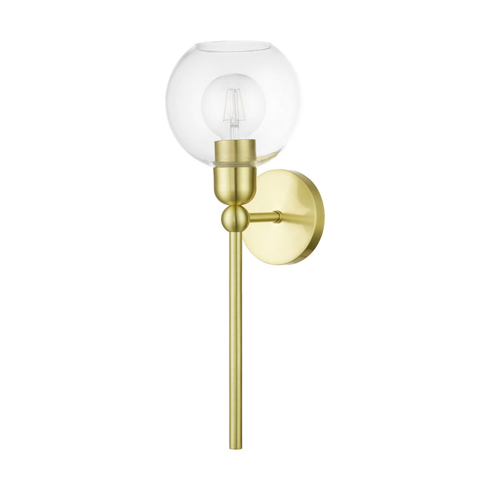 Livex Lighting 16971-12 One Light Wall Sconce, Satin Brass