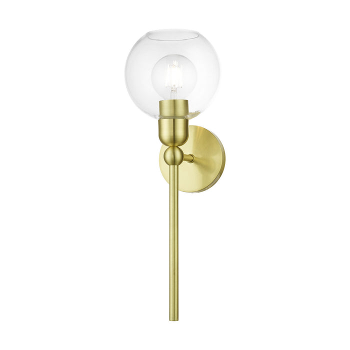 Livex Lighting 16971-12 One Light Wall Sconce, Satin Brass