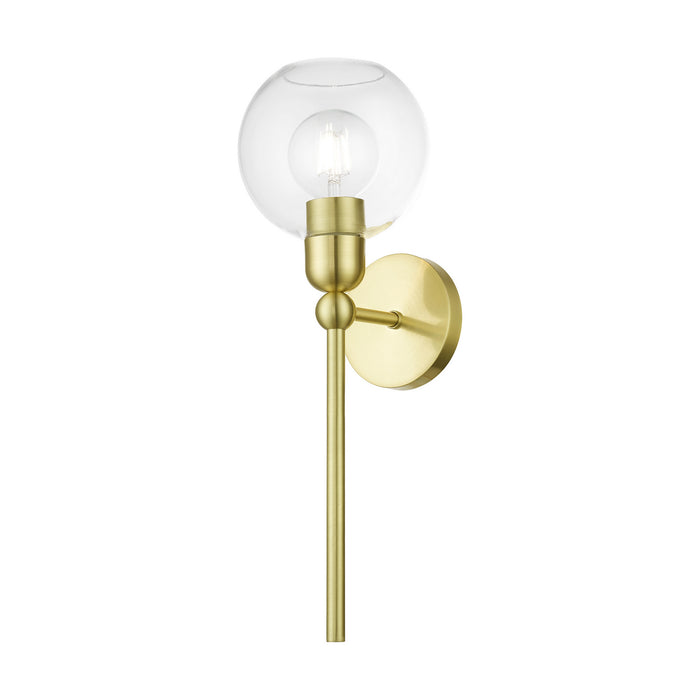 Livex Lighting 16971-12 One Light Wall Sconce, Satin Brass