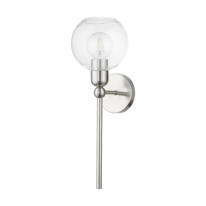 Livex Lighting 16971-91 One Light Wall Sconce, Brushed Nickel