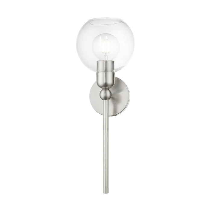 Livex Lighting 16971-91 One Light Wall Sconce, Brushed Nickel