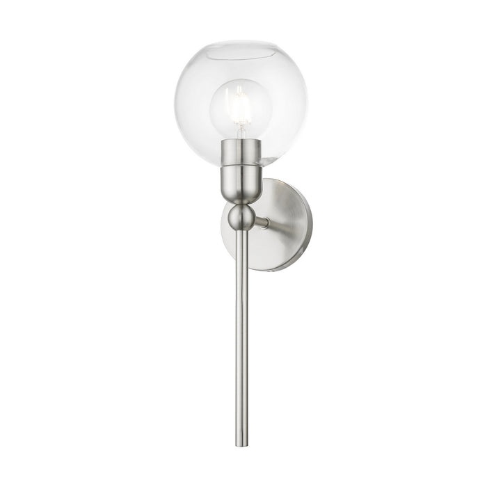 Livex Lighting 16971-91 One Light Wall Sconce, Brushed Nickel