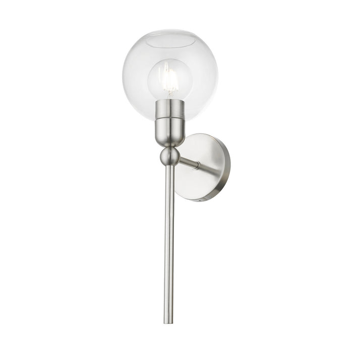 Livex Lighting 16971-91 One Light Wall Sconce, Brushed Nickel