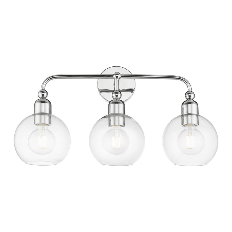 Livex Lighting 16973-05 Three Light Vanity Sconce, Polished Chrome
