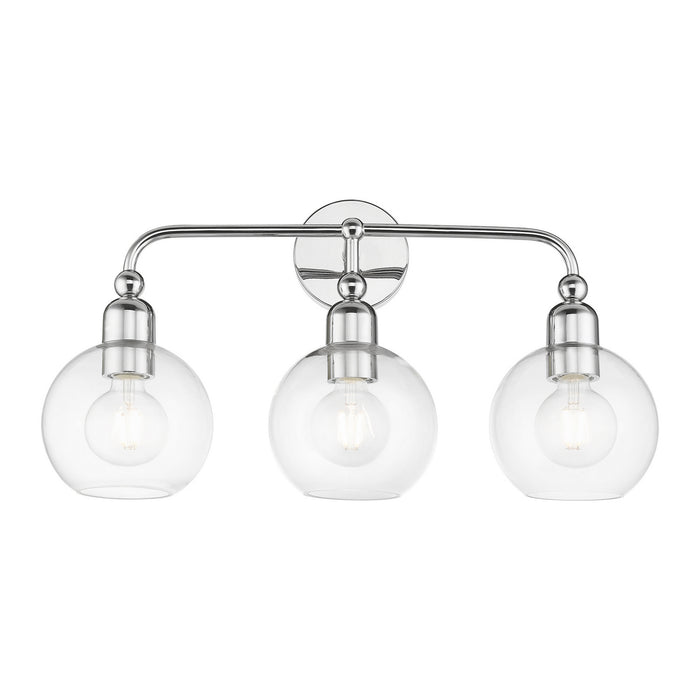 Livex Lighting 16973-05 Three Light Vanity Sconce, Polished Chrome