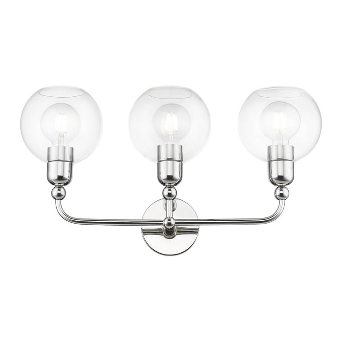 Livex Lighting 16973-05 Three Light Vanity Sconce, Polished Chrome