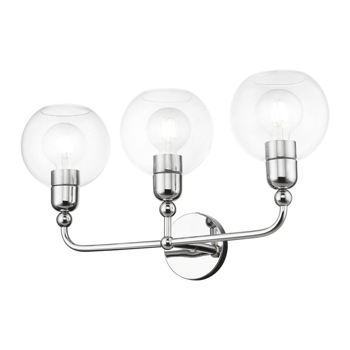 Livex Lighting 16973-05 Three Light Vanity Sconce, Polished Chrome
