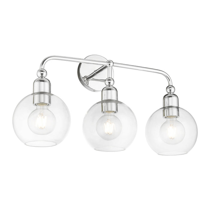 Livex Lighting 16973-05 Three Light Vanity Sconce, Polished Chrome