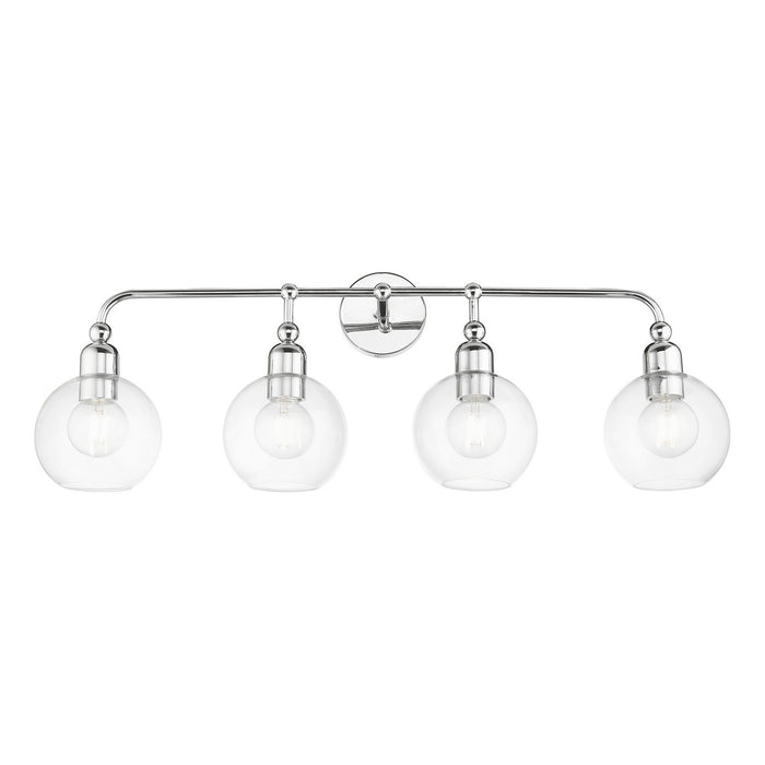 Livex Lighting 16975-05 Four Light Vanity Sconce, Polished Chrome