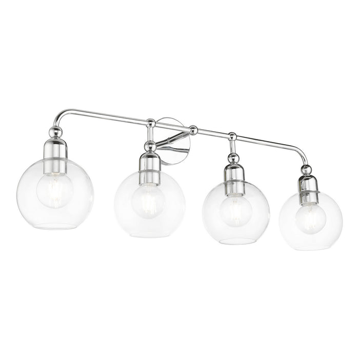 Livex Lighting 16975-05 Four Light Vanity Sconce, Polished Chrome