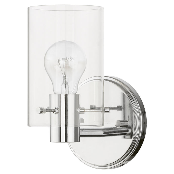 Livex Lighting 17231-05 One Light Wall Sconce, Polished Chrome
