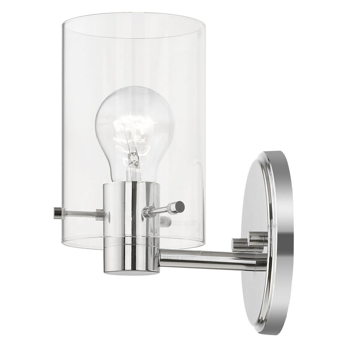Livex Lighting 17231-05 One Light Wall Sconce, Polished Chrome