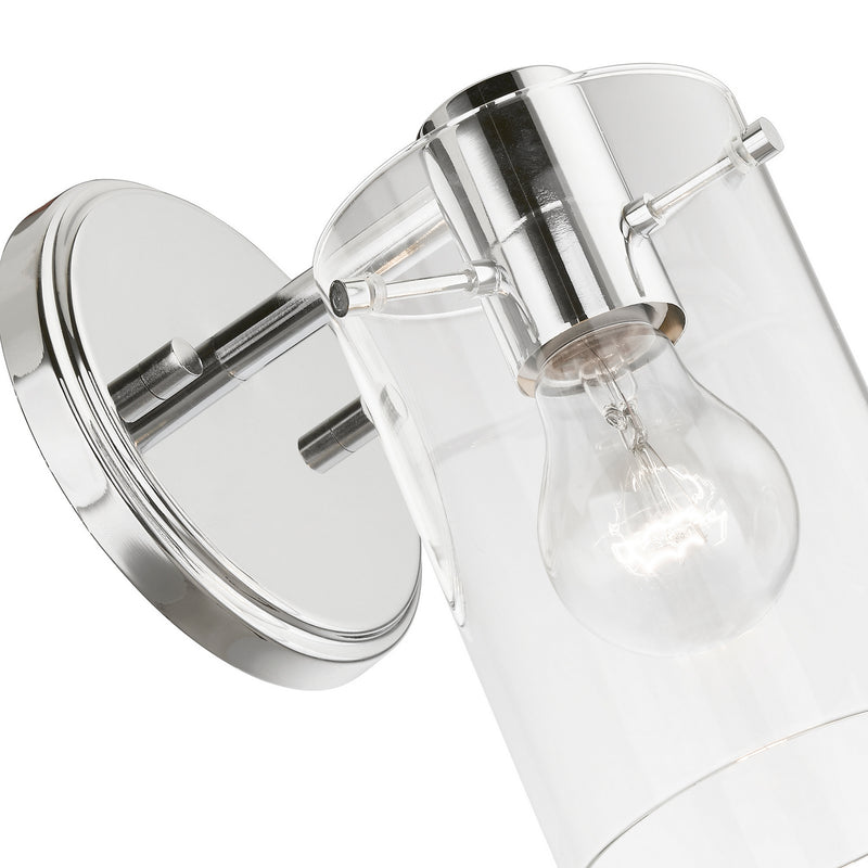 Livex Lighting 17231-05 One Light Wall Sconce, Polished Chrome