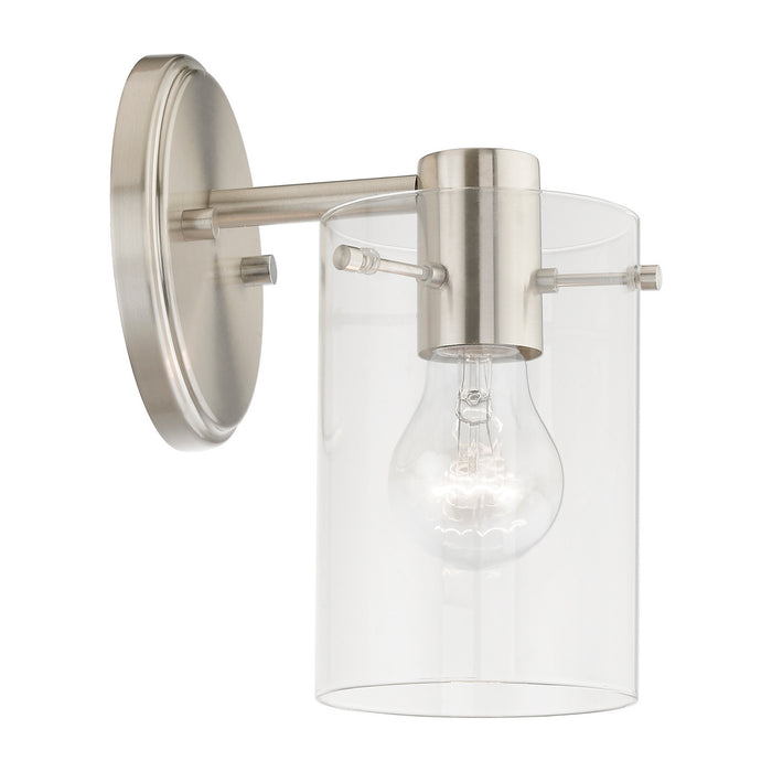 Livex Lighting 17231-91 One Light Wall Sconce, Brushed Nickel