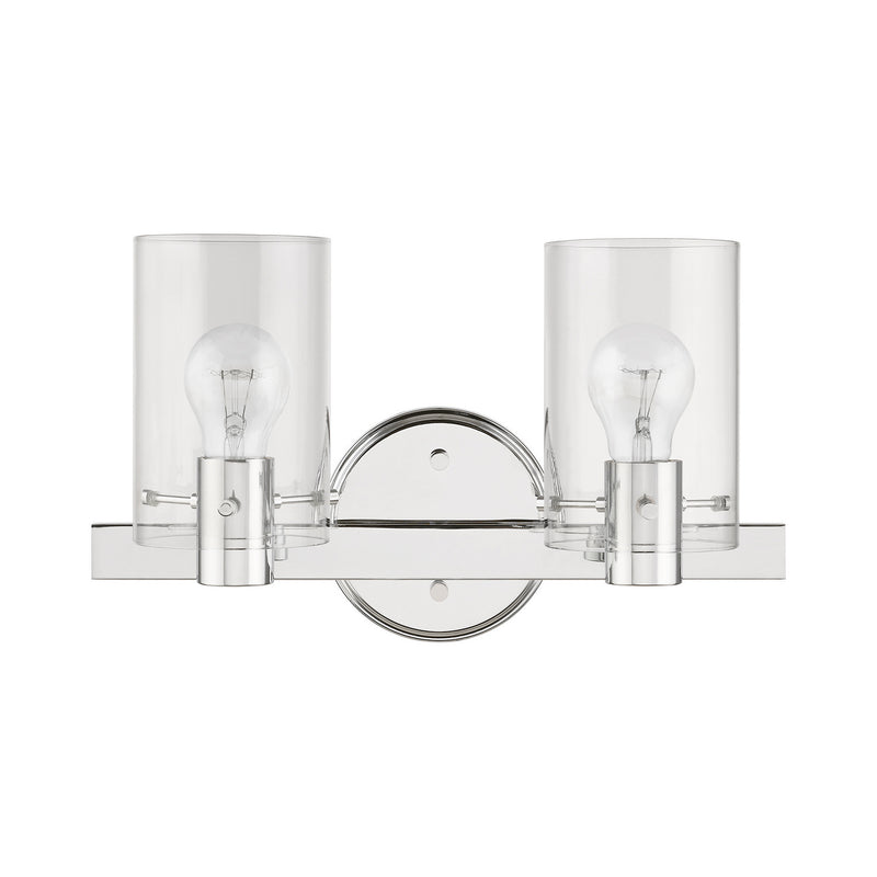 Livex Lighting 17232-05 Two Light Vanity Sconce, Polished Chrome