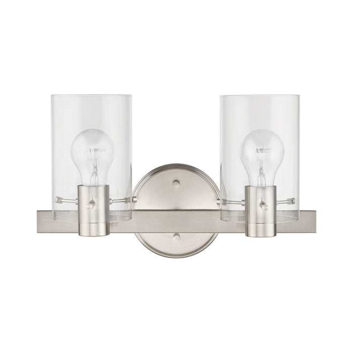 Livex Lighting 17232-91 Two Light Vanity Sconce, Brushed Nickel