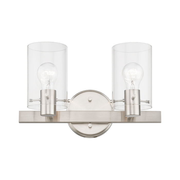 Livex Lighting 17232-91 Two Light Vanity Sconce, Brushed Nickel