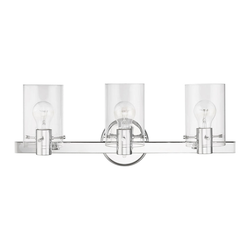 Livex Lighting 17233-05 Three Light Vanity Sconce, Polished Chrome